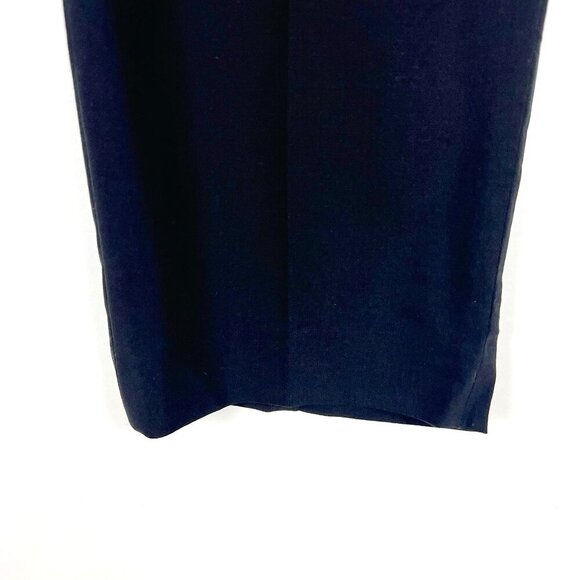 MaxMara Trousers Women's Size US 12 Black Timeless Lightweight Wool Blend Pants - Picture 3 of 14